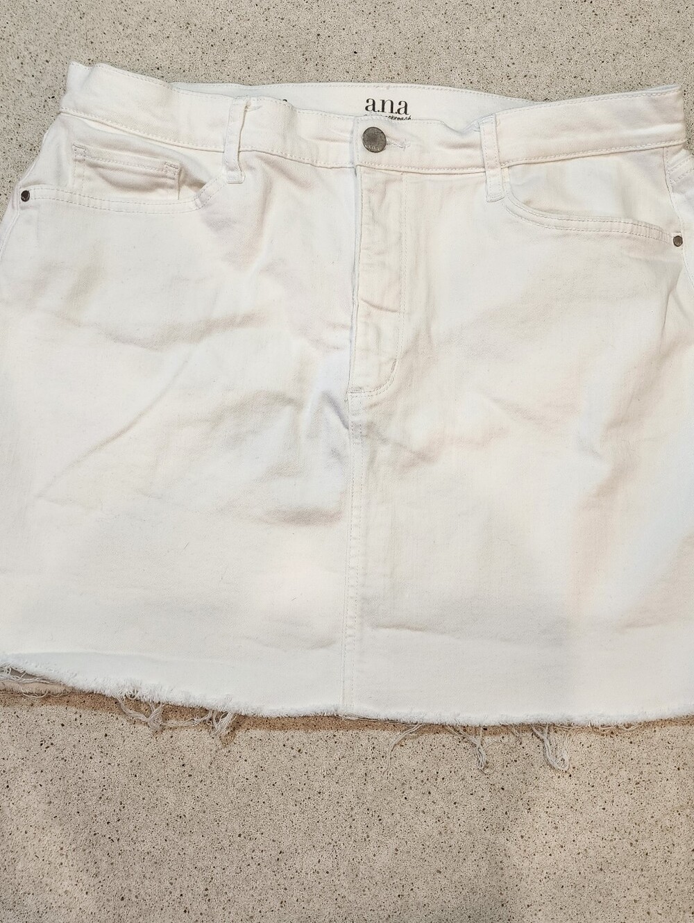 ana White Denim Mini Skirt Sz 16